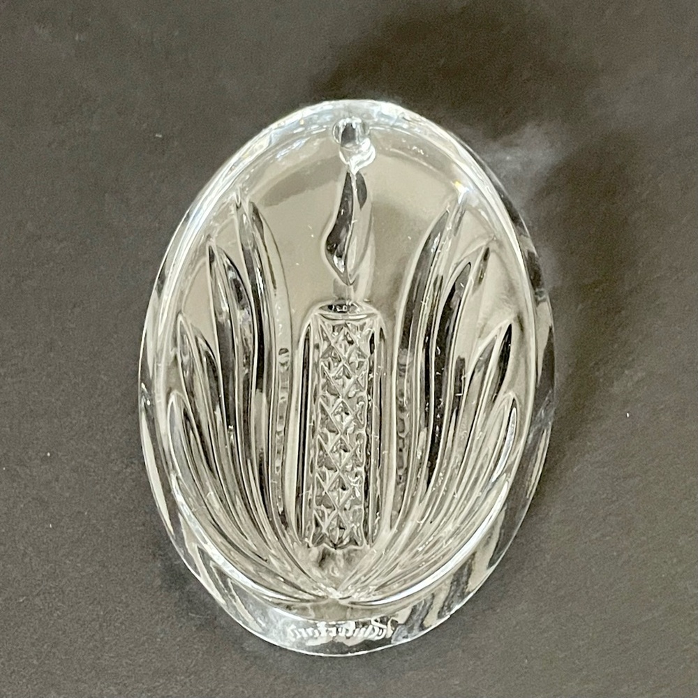 Lit Candle Ornament by Waterford Crystal